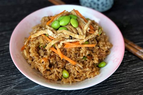 Japanese Fried Rice With Edamame And Fried Tofu Asian Inspirations