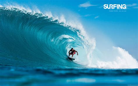 Surfing In Teahupoo Tahiti Wallpaper High Definition High Quality