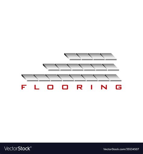 Tile Carpet Parquet Flooring Logo Design In 3d Vector Image