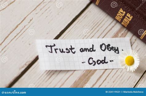 Trust And Obey God And Jesus Christ Always Faith And Hope In God S