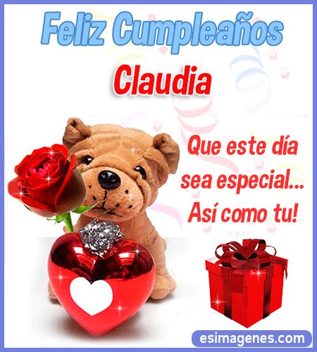 Feliz Cumpleaños Claudia Tarjetas Con Nombres Cumpleaños Imágenes