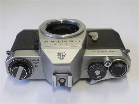 Pentax Spotmatic Spii 35mm Slr Body Chrome Mw Classic Cameras