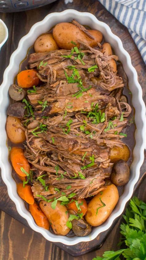 (i used the duo 6 quart ip for this recipe.) Best Ever Instant Pot Pot Roast Video - Sweet and Savory ...