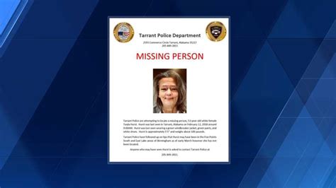 Tarrant Police Seek Help Locating Missing Woman