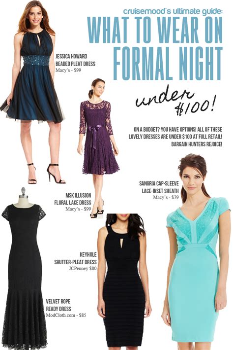 What To Wear On Formal Night Recommendations For Cruise Formal Wear