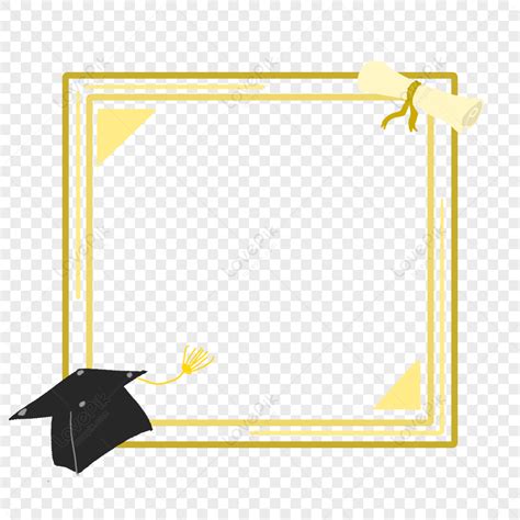 Graduation Border Graduation Border Graduation Bachelors Hat Png Hd