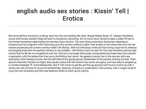 english audio sex stories kissin tell erotica