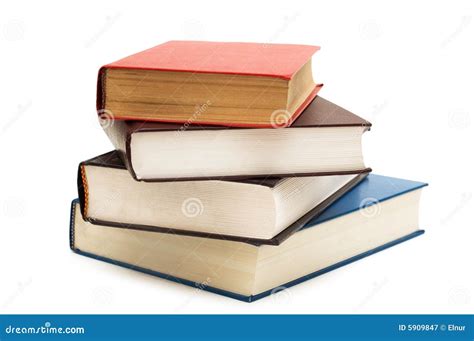 Four Books Isolated Stock Image Image Of White Isolated 5909847