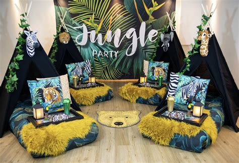 Jungle Vibes Slaapfeestje Tipi Party Luxe Slaapfeestjes