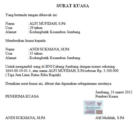 Kelebihan dan kekurangan kirim uang via remittance online; ANSAAV Tebuireng: Surat Kuasa