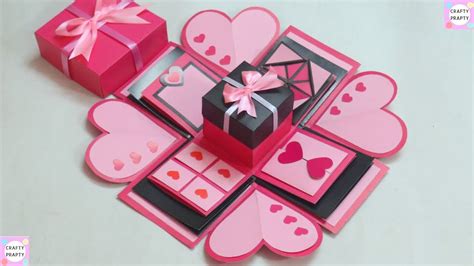 How To Make Explosion Box Easy Diy Valentines Day Explosion Box