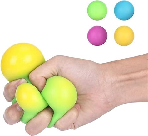 Dengzi Fidget Toy Balle Anti Stress Sensory Squeeze Ball Coloré Ball