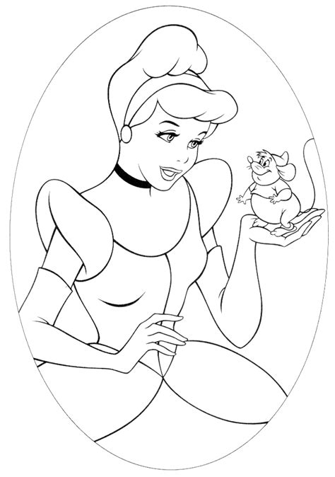 Cinderella Coloring Sheets For Kids Coloring Home