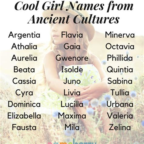 Ancient Names For Girls Ancient Mania