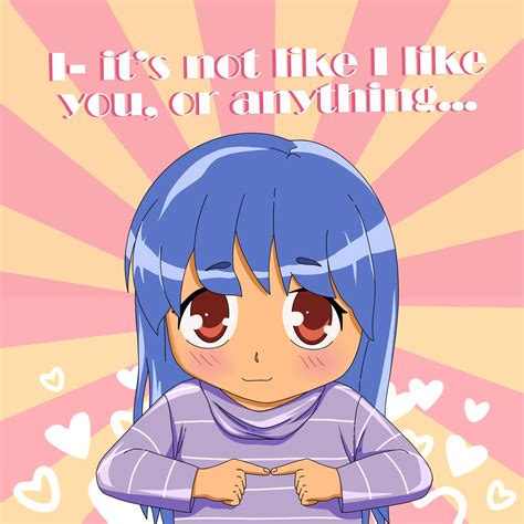 Shy Anime Girl Valentines Card Boomf