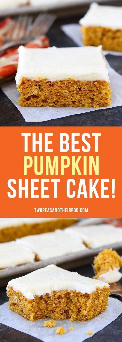 Pumpkin Sheet Cake With Brown Butter Cream Cheese Frosting Is The