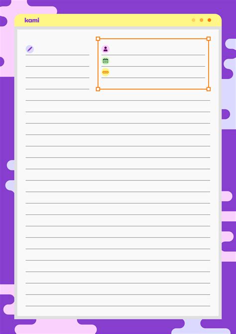 Conference Session Notes Purple Blank For Teachers Perfect For