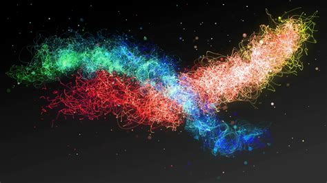 Explosive Wave Particles Colorful 4k Resolution Ultra Hd