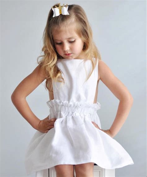 Summer Little Kids Girls Cotton Ruffles Dresses Baby Girls Princess