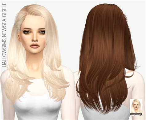 Missparaply Ts4 Hallowsims Newsea Gisele Solids 64 Colors Sims