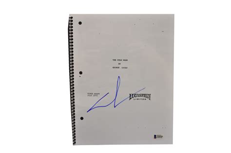 George Lucas Signed Signed Star Wars A New Hope Full Script Autograph