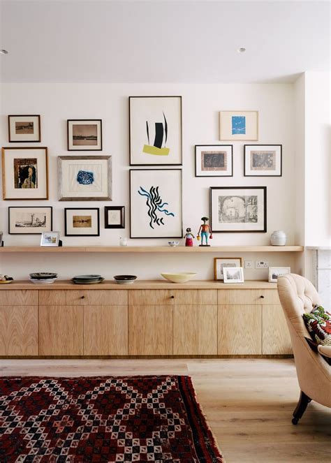 Gallery Wall Above Sideboard Living Room Storage House Interior