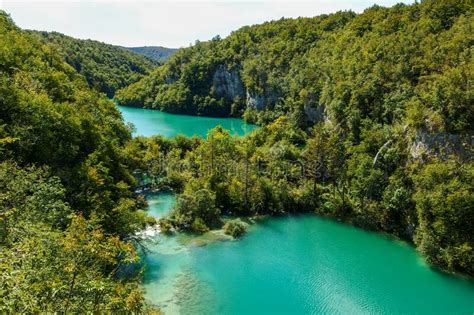 Le Parc National Des Lacs De Plitvice En Croatie Image Stock Image Du