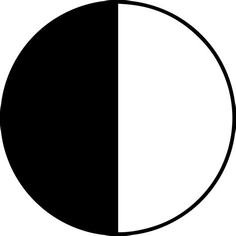 Png File Svg Half Black Half White Circle Transparent Free Png Image