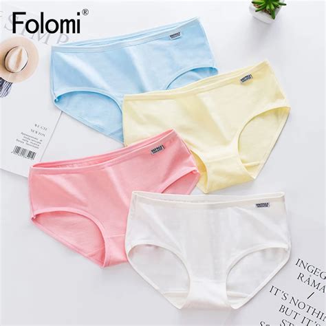 Women Cotton Briefs Candy Colored Low Waist Panties Girls Underwear L Xlwomens Panties