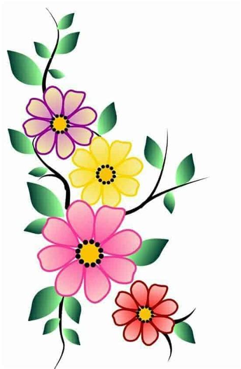 Desenhos De Flores 37 Ideias Para Colorir E Coloridas