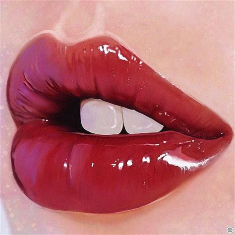 Pin By A N N I E 🎀 On Art Lip Art Lips Painting Digital Art Girl