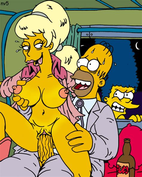 Rule 34 Female Homer Simpson Human Lurleen Lumpkin Male Marge Simpson Nev Straight Tagme The