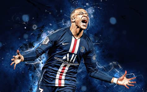 wallpapers kylian mbappe goal  psg french footballers
