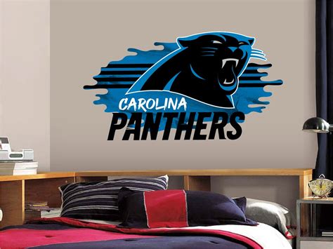 Carolina Panthers Logo Wall Decal Sticker Home Decor Custom Etsy