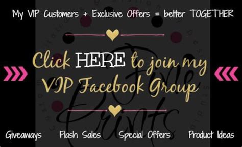Join My Vip Facebook Group Graphic For Direct By Fineprintsdesign