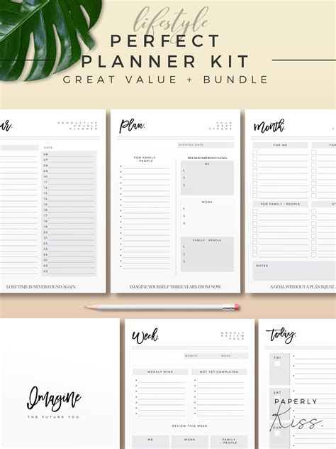 Paperly Planners Beautiful Productive Perfect Plan Kit