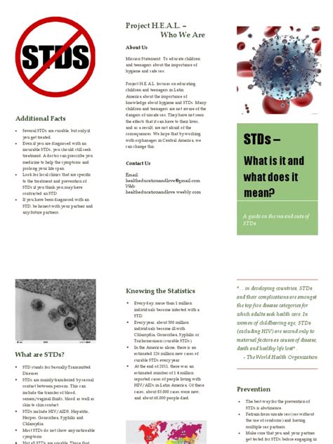 Std Brochure Sexually Transmitted Infection Sexual Health