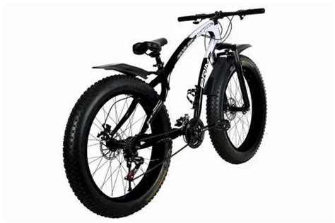 White Black Carbon Steel Black White Jaguar Freedom Fat Tyre Cycle