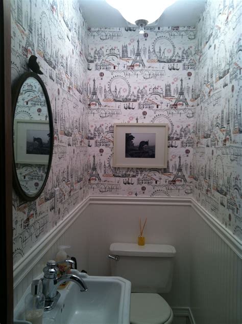 happy wallpaper for a powder room | Downstairs toilet, Downstairs