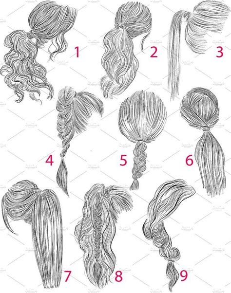 Pin By Everything Before Cemo On Hairstyle Drawing Hair Tutorial