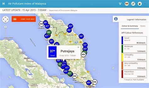 Lima negara asal terbanyak mendatangkan wisman ke jakarta adalah tiongkok, malaysia, jepang, saudi arabia terdapat lima titik stasiun pemantau kualitas udara (spku) di dki jakarta, yaitu di bundaran hi, jakarta pusat. Bacaan Terkini Jerebu - Indeks Pencemaran Udara (IPU ...