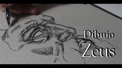 Dibujo al dios Zeus a bolígrafo How to Draw Zeus Dibujo a Boligrafo