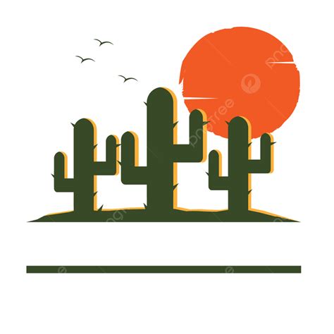 Cactus Clipart Transparent Png Hd Cactus And Sun Cactus Desert Sun