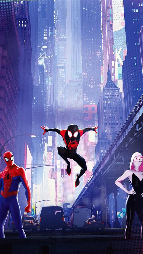 Joaquim dos santos, kemp powers, and justin k. Spider-Man: Into the Spider-Verse (2018) Phone Wallpaper ...