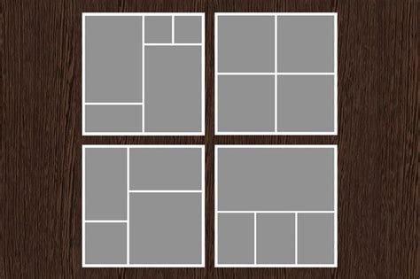 4 20x20 Photo Collage Template Psd Collage Template Photo Collage