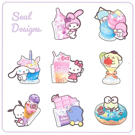 Sanrio Characters Holographic Stickers Sticker Sacks Cutenessnl