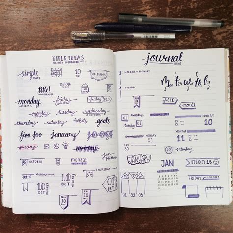 Great Bullet Journal Note Taking Ideas Tape For 160gsm Paper