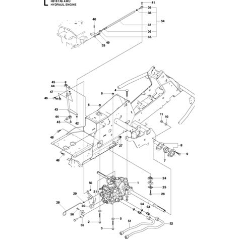 Hydraul Engine Assembly For Husqvarna R316 Txs Awd Riders Lands Engineers