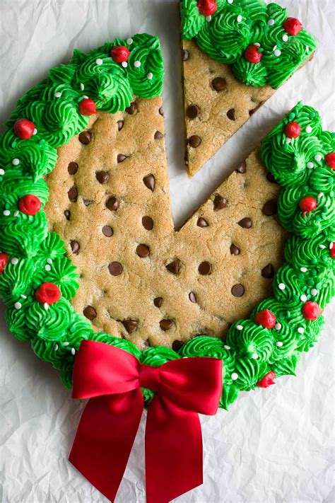 Here are 10 delicious cookie recipes that are perfect for winter holiday tables. Christmas Cookie Cake Recipe - Peas and Crayons