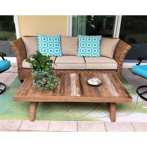 It's a perfect coffee table for an indoor or outdoor living area. Recycled Teak Wood Tuscany Coffee Table - 55 | Coffee ...